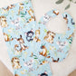 AUSSIE ANIMALS Baby Bib and Burp Cloth Gift Set, Baby Shower Gift, Newborn Gift, Australian Baby Gift