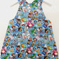 TOY STORY print Overalls, Baby / Toddler Overalls, Short Leg Romper, Size 2