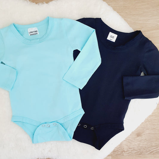 *SALE* 2 X Long Sleeve Basic Bodysuit, Size 0