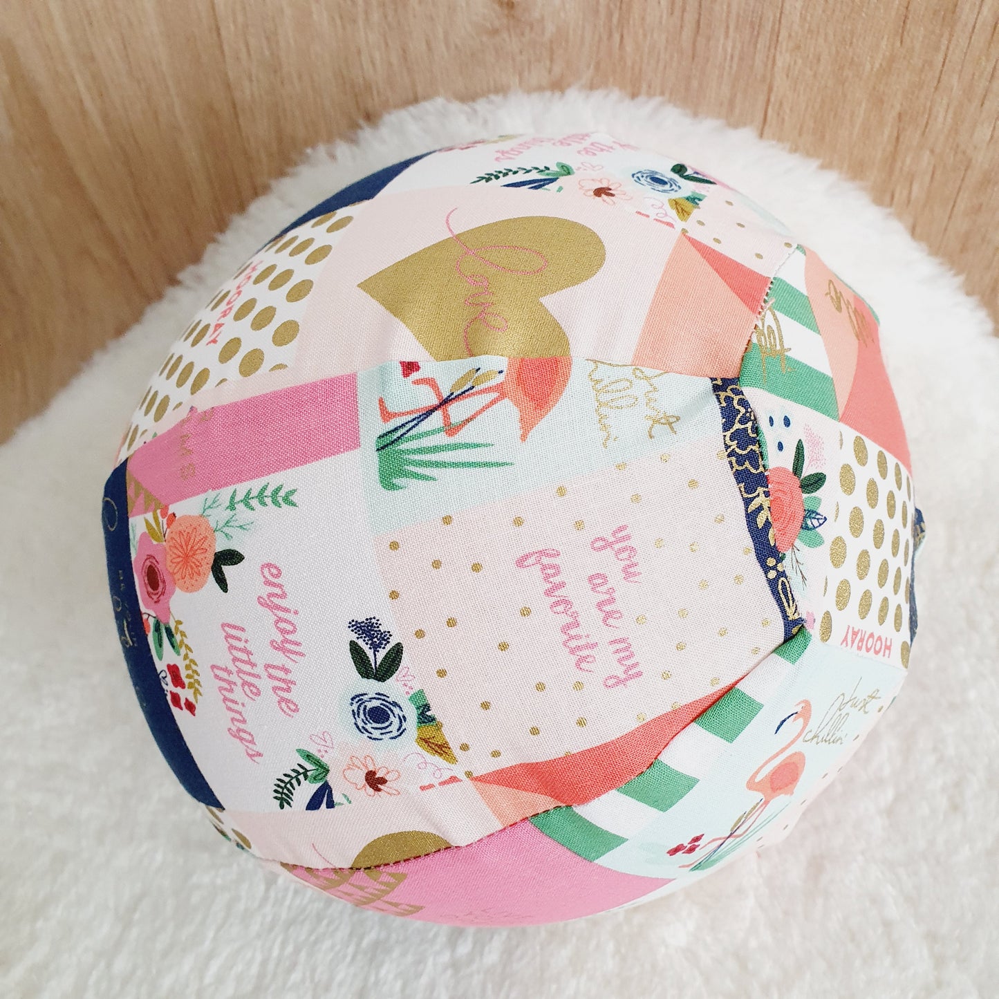 Balloon Ball Cover - Balloon Balls -  Handmade Fabric Balloon Cover - FLORAL LOVE