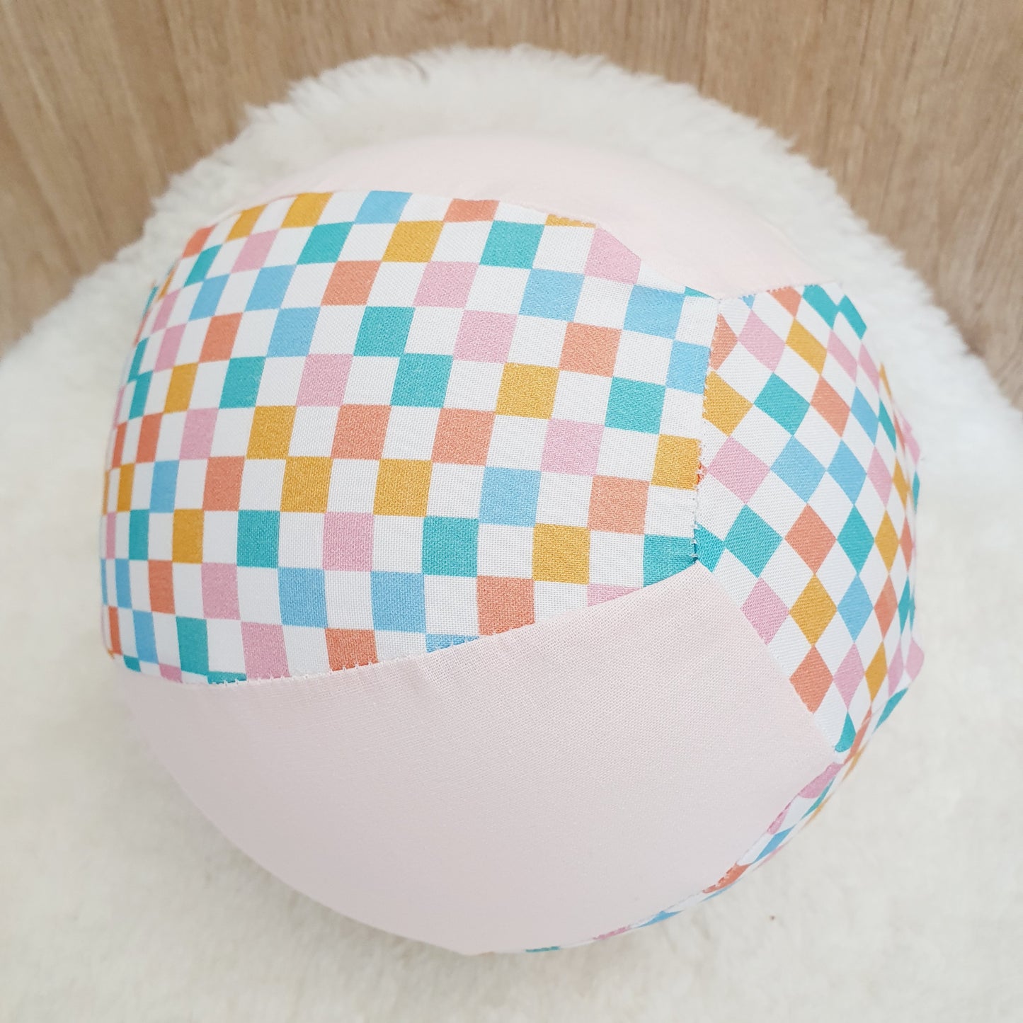 Balloon Ball Cover - Balloon Balls -  Handmade Fabric Balloon Cover - CHECKER