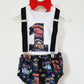 CARS Boys 1st Birthday Outfit, Size 1