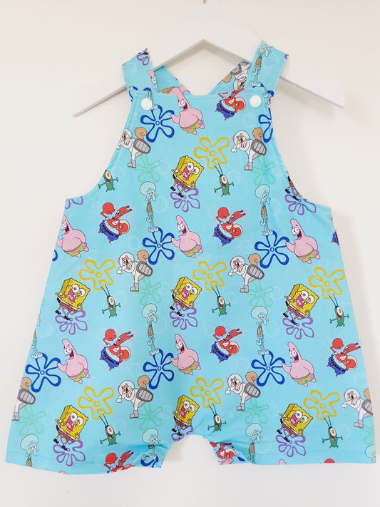 Overalls, Baby / Toddler Overalls, Short Leg Romper, Size 2