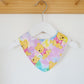 Pooh Bandana Dribble Bib, Handmade Baby Bib, Cotton / Bamboo, Ultra Absorbent