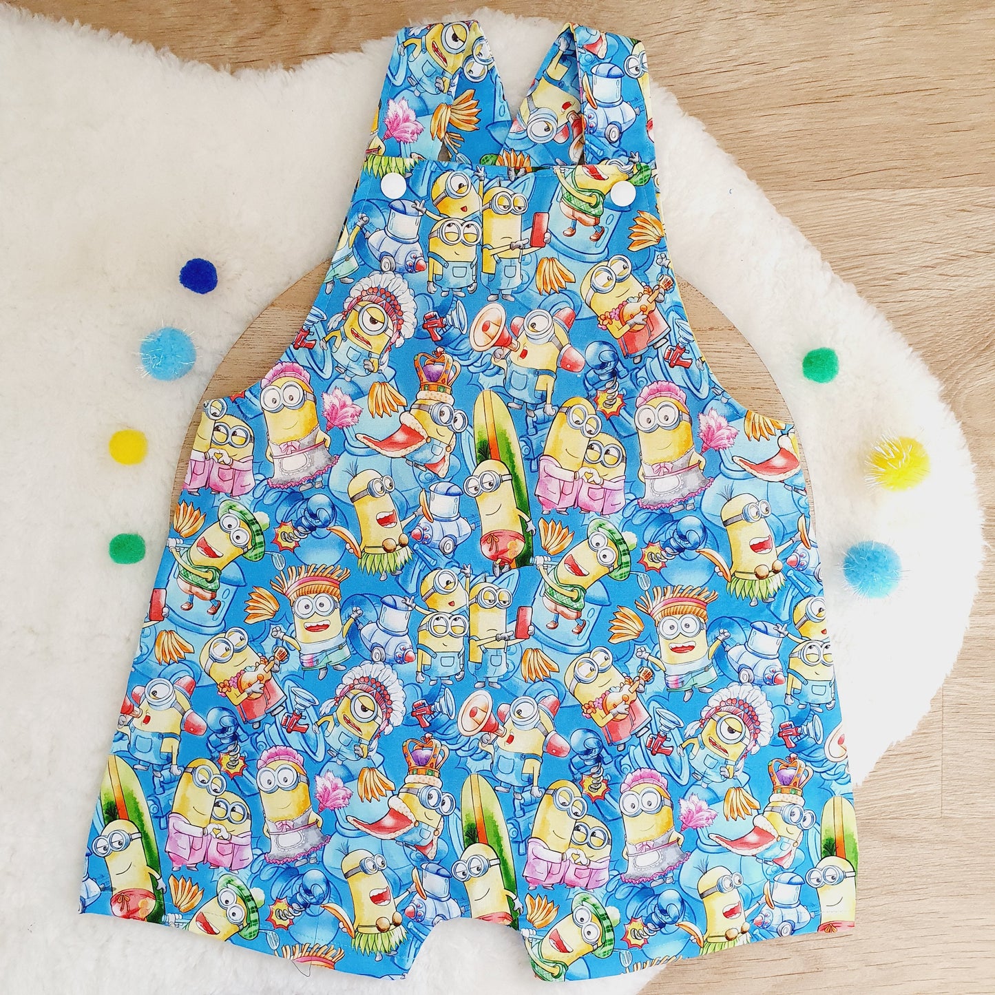 Overalls, Baby / Toddler Overalls, Short Leg Romper, Size 2