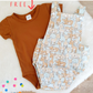 FAWN print Baby Romper, Size 1 with BONUS Short Sleeve Bodysuit