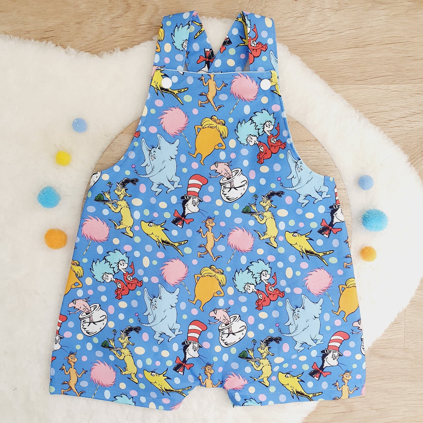 Overalls, Baby / Toddler Overalls, Short Leg Romper, Size 2