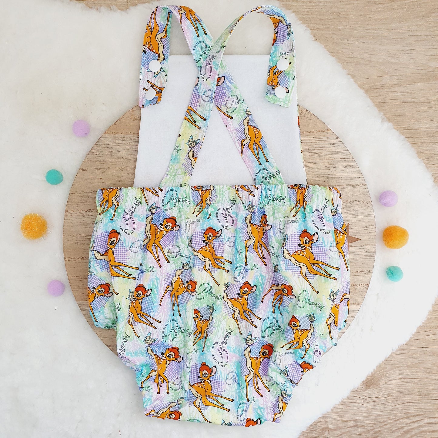 BAMBI print Baby Romper, Size 1