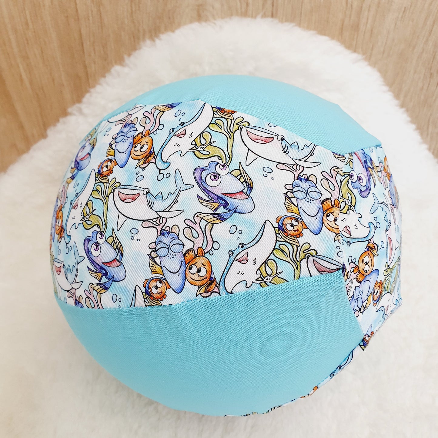Balloon Ball Cover - Balloon Balls - Handmade Fabric Balloon Cover - DORY / NEMO print