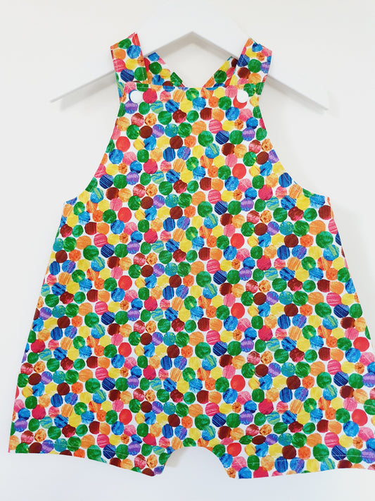 Overalls, Baby / Toddler Overalls, Short Leg Romper, Size 2