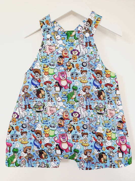 Overalls, Baby / Toddler Overalls, Short Leg Romper, Size 2