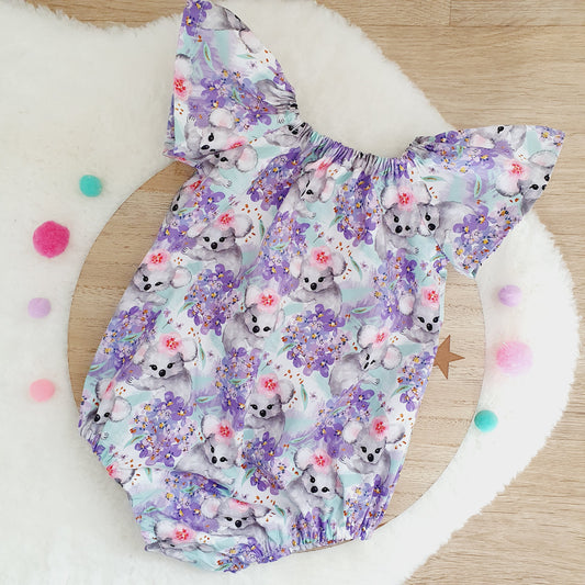 KOALA Baby Girl Playsuit, Size 0, 1st Birthday / Cake Smash Outfit