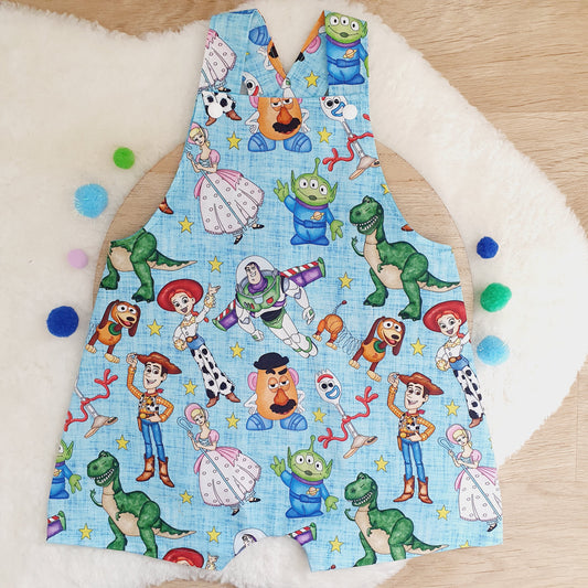 Overalls, Baby / Toddler Overalls, Short Leg Romper, Size 2