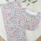 Baby Bib and Burp Cloth Gift Set, Baby Shower Gift, Newborn Gift, Baby Gift