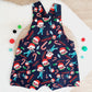 Baby / Toddler Overalls, Short Leg Romper, Size 1 - Christmas