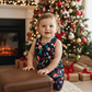 Baby / Toddler Overalls, Short Leg Romper, Size 1 - Christmas