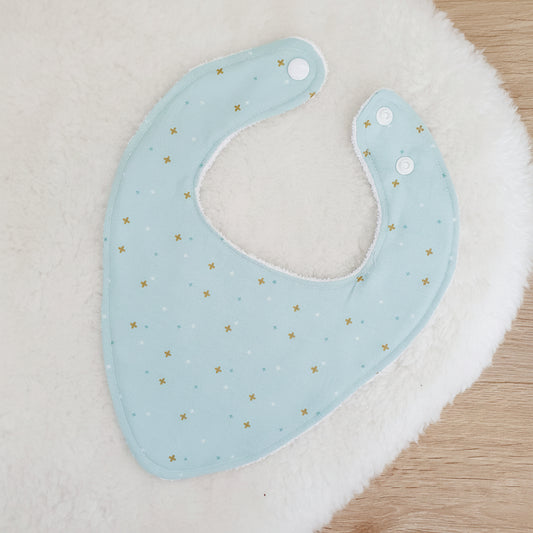 Bandana Dribble Bib, Handmade Baby Bib, Cotton / Bamboo, Ultra Absorbent