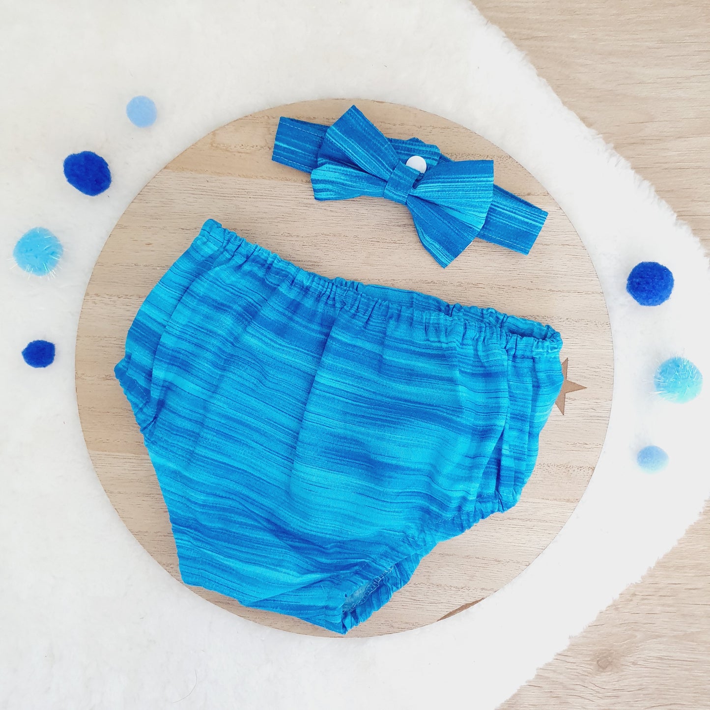 Marine Blue First Birthday Outfit, Cake Smash Outfit, Size 1