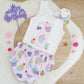 CUPCAKES Girls 1st Birthday / Cake Smash Outfit, Size 1