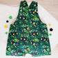 TRACTOR print Overalls, Baby / Toddler Overalls, Short Leg Romper, Size 2
