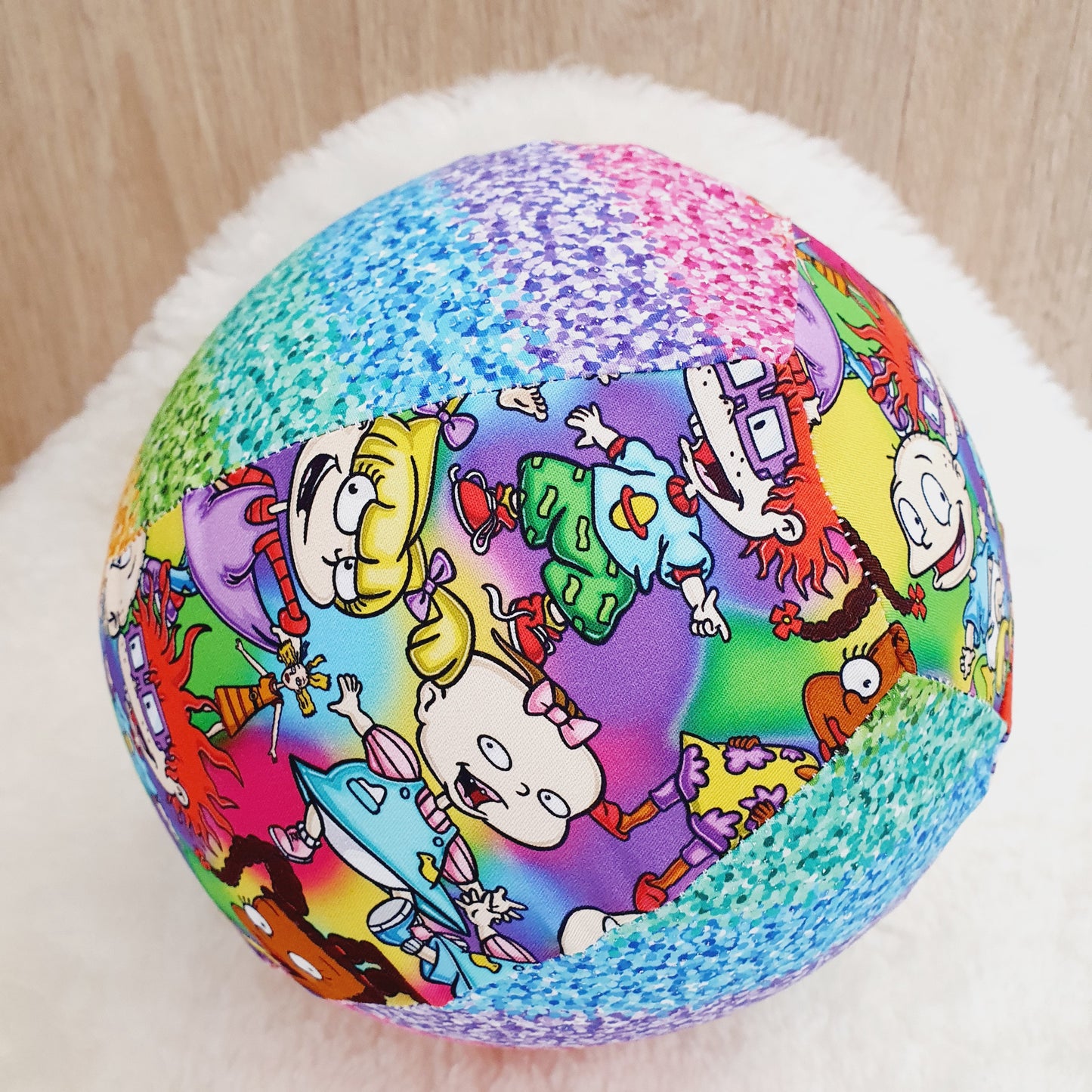 Balloon Ball Cover - Balloon Balls -  Handmade Fabric Balloon Cover - RUGRATS print