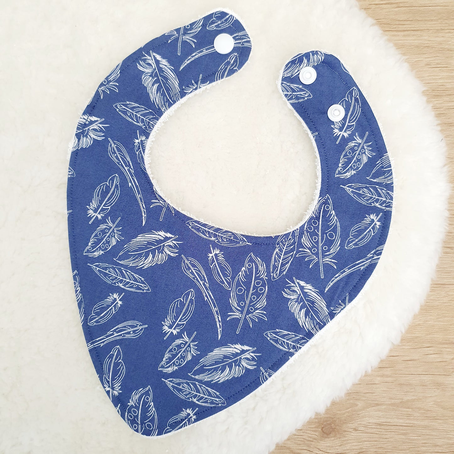 Bandana Dribble Bib, Handmade Baby Bib, Cotton / Bamboo, Ultra Absorbent