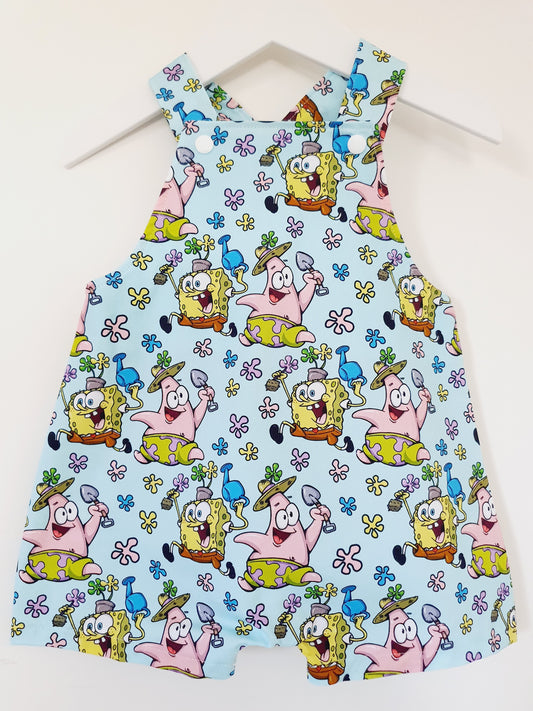 Overalls, Baby Overalls, Short Leg Romper, Size 1