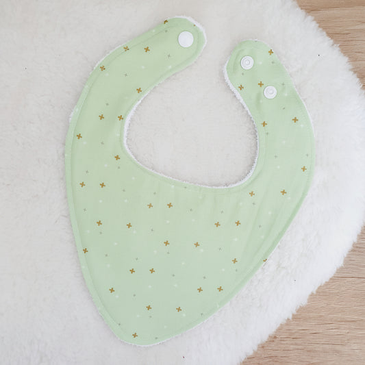 Bandana Dribble Bib, Handmade Baby Bib, Cotton / Bamboo, Ultra Absorbent