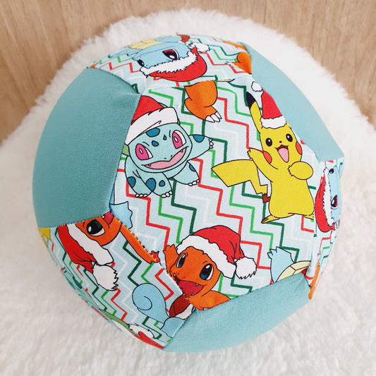 Balloon Ball Cover - Balloon Balls -  Handmade Fabric Balloon Cover - CHRISTMAS POKEMON