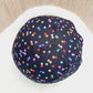 Balloon Ball Cover - Balloon Balls -  Handmade Fabric Balloon Cover - Black and Colourful Dots