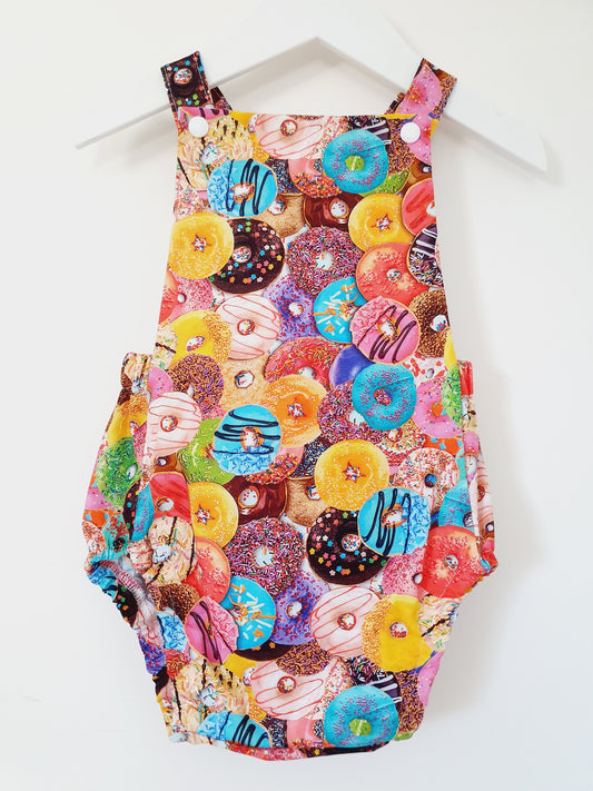 DONUT print Baby Romper, Size 1
