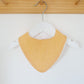 CHAMBRAY LIGHT ORANGE Bandana Dribble Bib, Handmade Baby Bib, Cotton / Bamboo, Ultra Absorbent