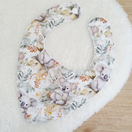Bandana Dribble Bib, Handmade Baby Bib, Cotton / Bamboo, Ultra Absorbent