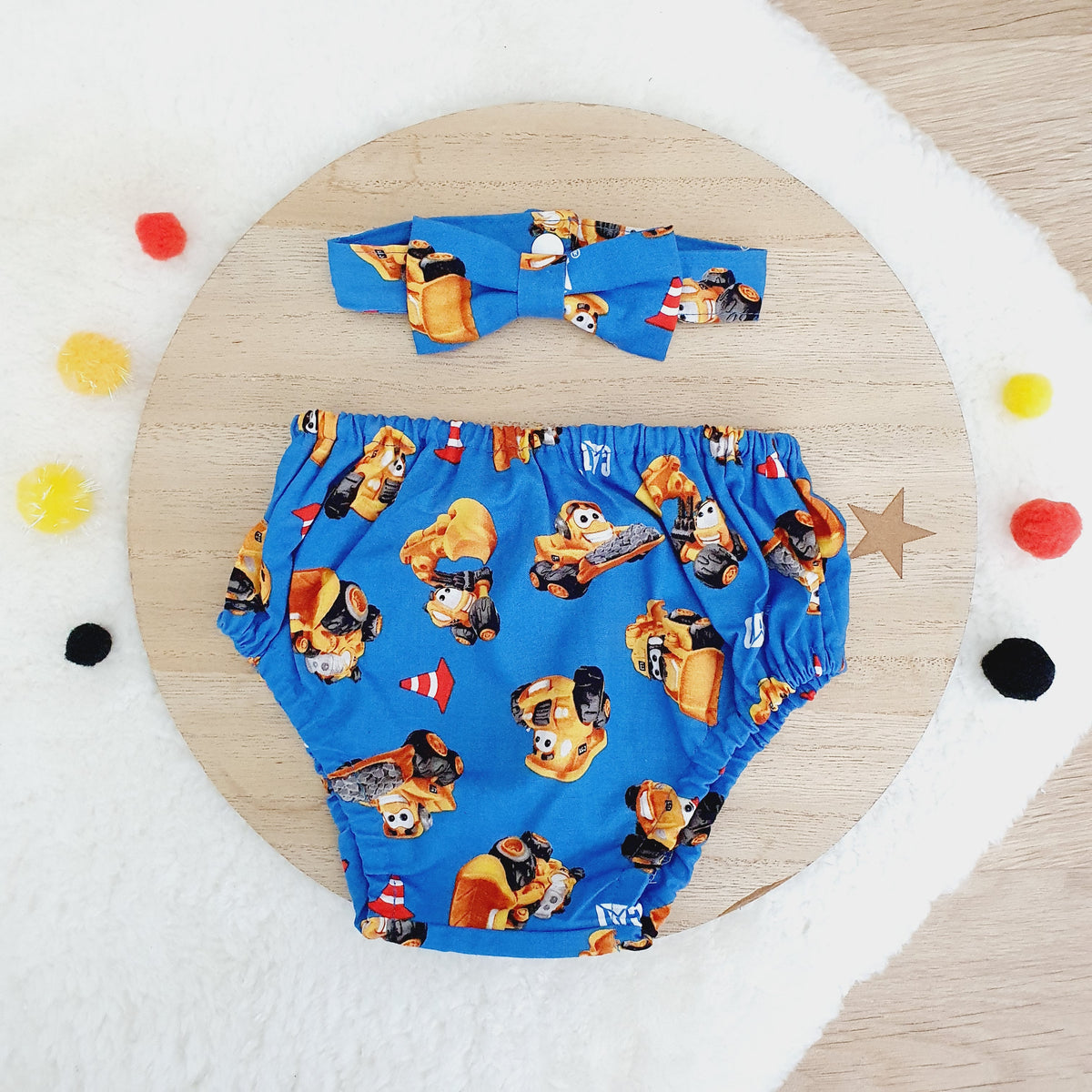 CONSTRUCTION Boys Cake Smash Outfit, Size 0