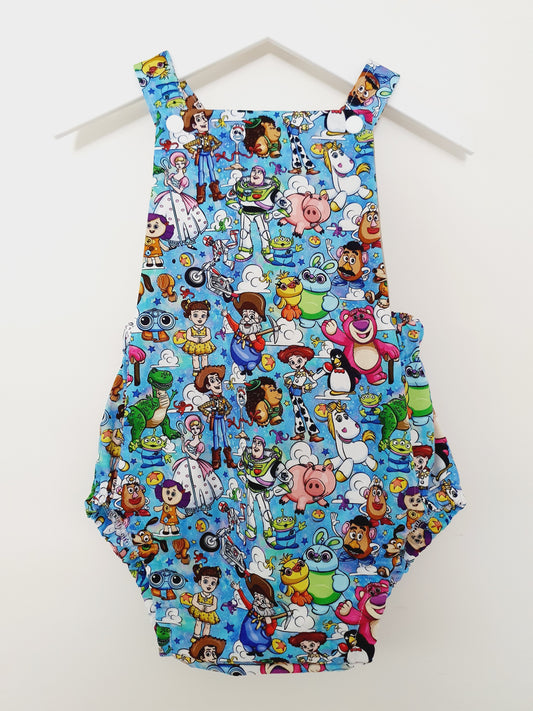 TOY STORY print Baby / Toddler Handmade Romper, Size 1