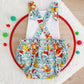 CHRISTMAS POKEMON print Baby Romper, Size 0