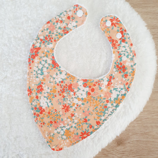 Bandana Dribble Bib, Handmade Baby Bib, Cotton / Bamboo, Ultra Absorbent
