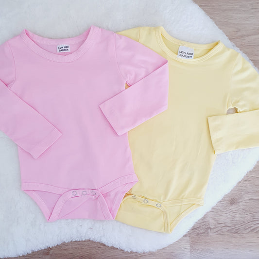 *SALE* 2 X Long Sleeve Basic Bodysuit, Size 0