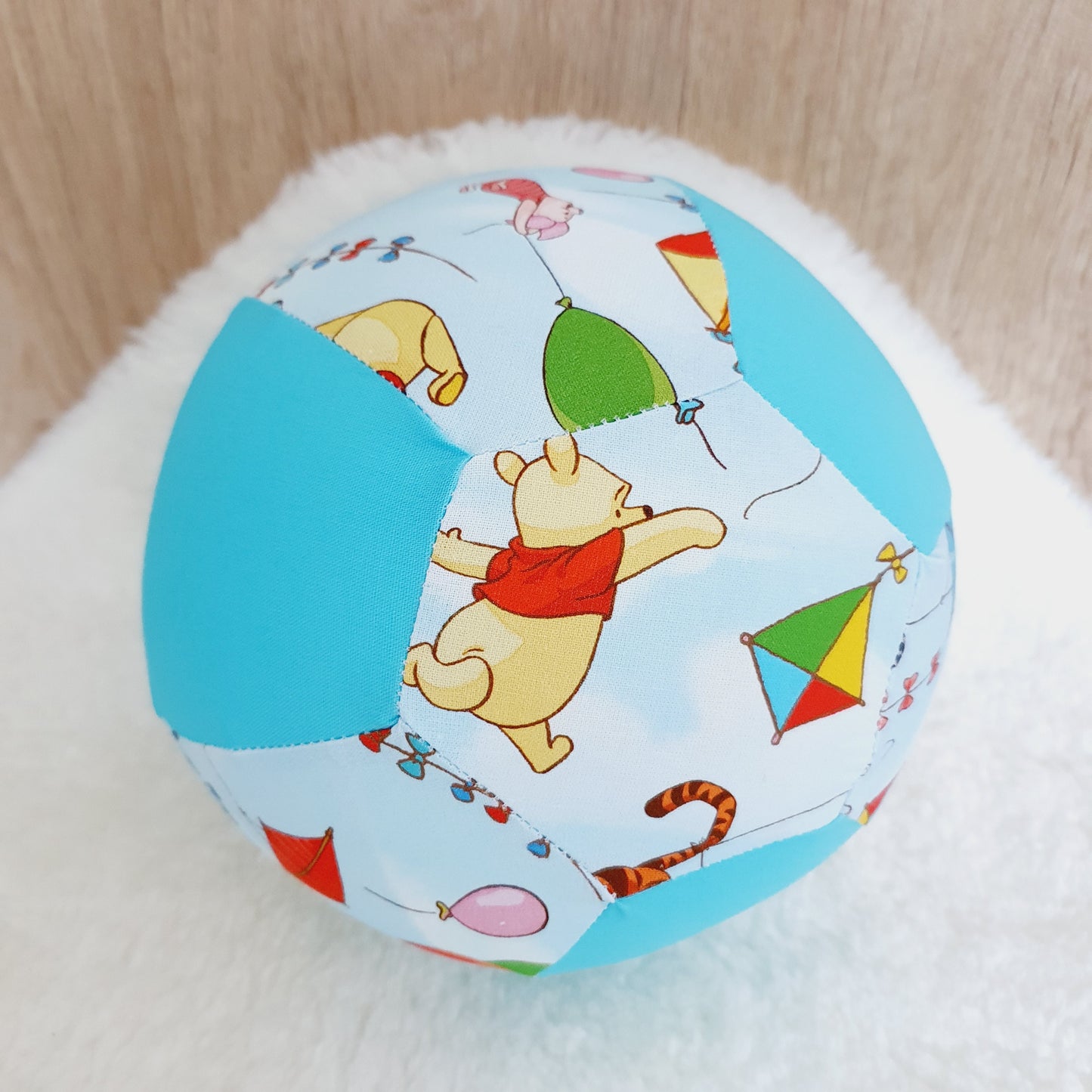 Balloon Ball Cover - Balloon Balls -  Handmade Fabric Balloon Cover - Pooh print
