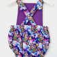 GALAXY FOX print Baby Romper, Size 1