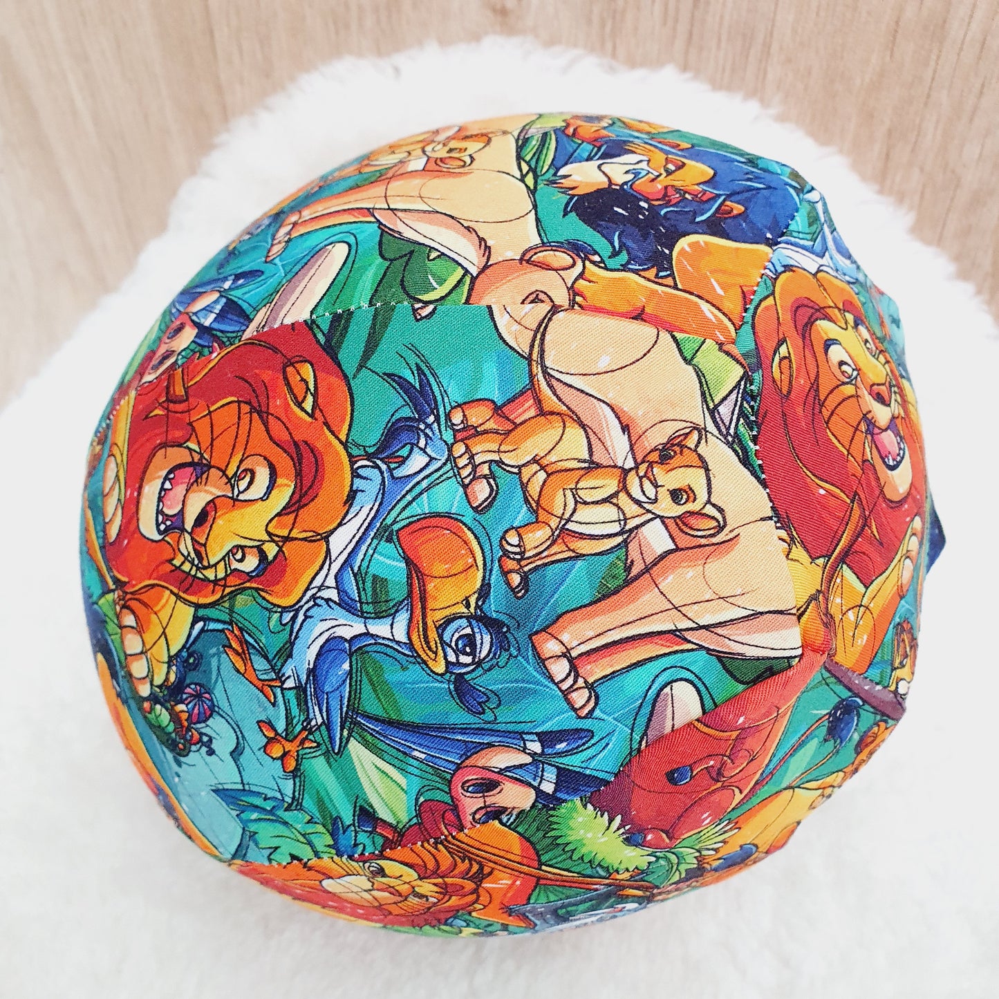 Balloon Ball Cover - Balloon Balls -  Handmade Fabric Balloon Cover - LION KING print