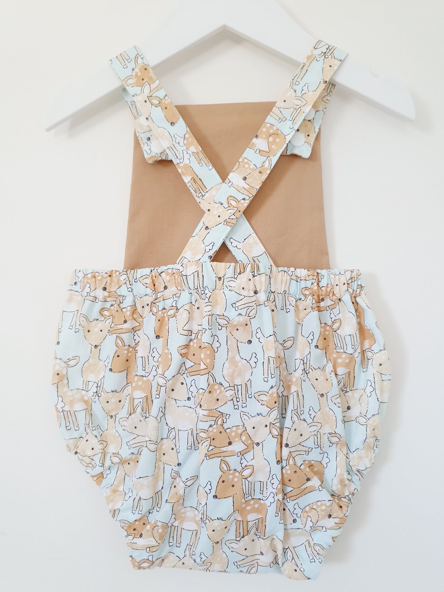 FAWN print Baby Romper, Size 1