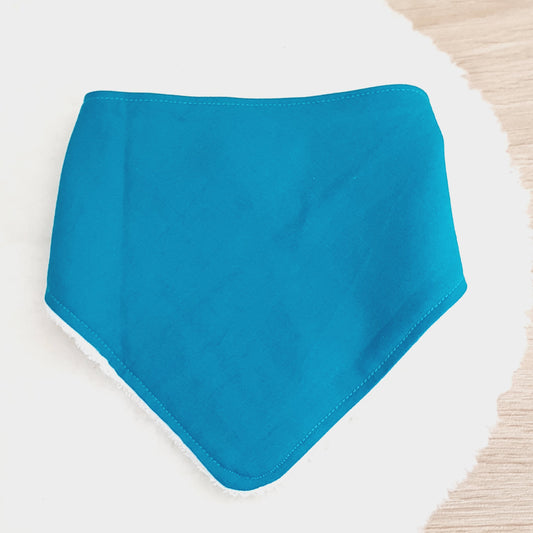 Teal Bandana Dribble Bib - Bamboo Backed Ultra Absorbent Bib