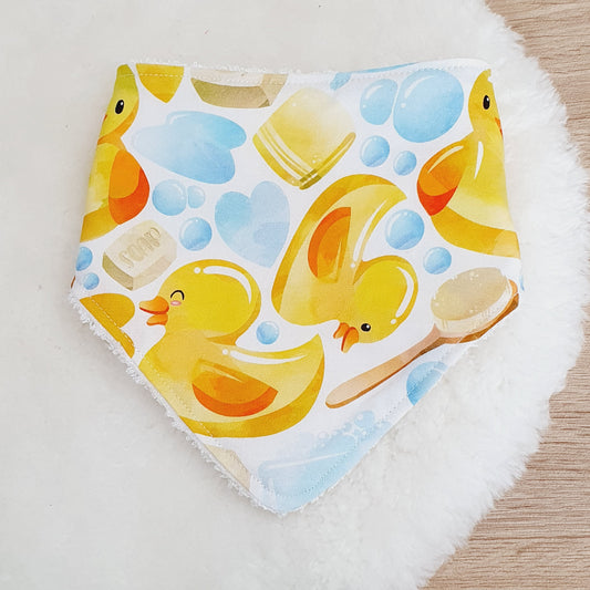Duck Bandana Dribble Bib - Bamboo Backed Ultra Absorbent Bib