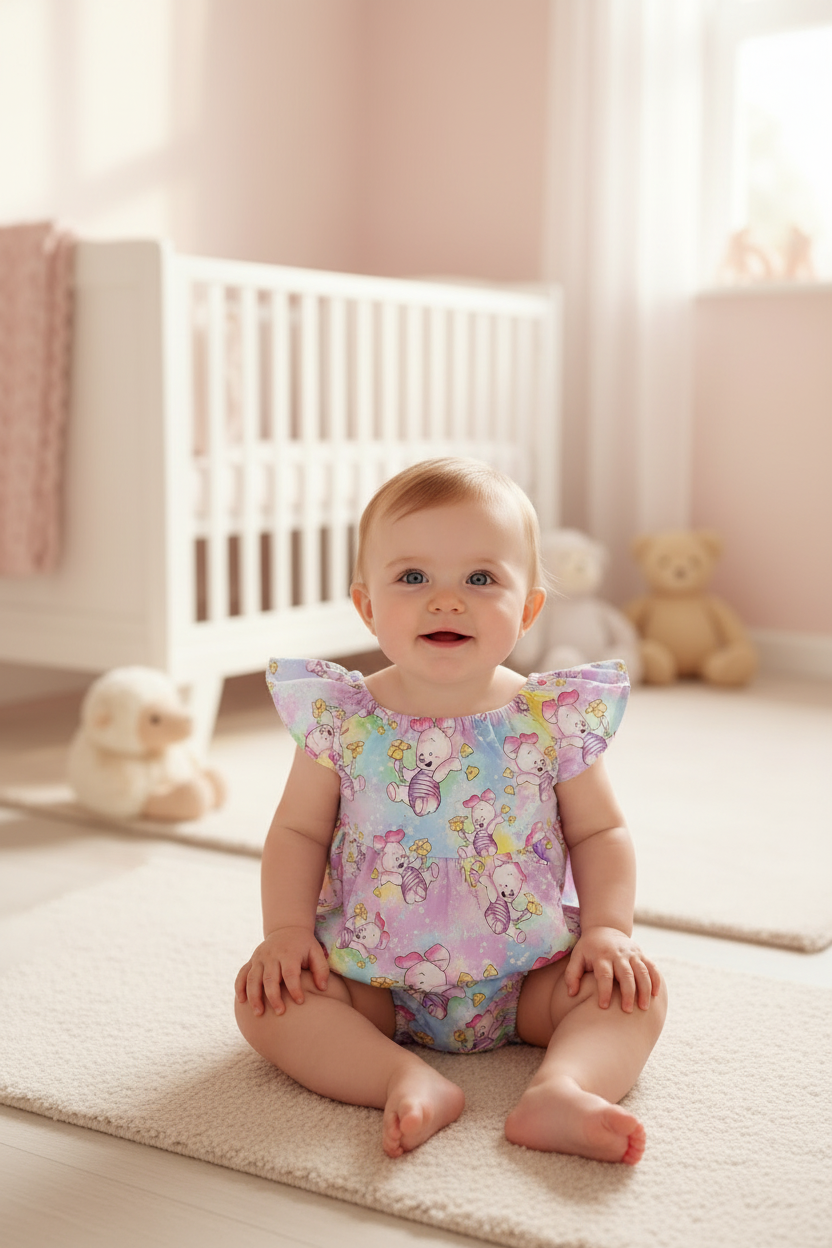 Baby Girl Playsuit, Size 1