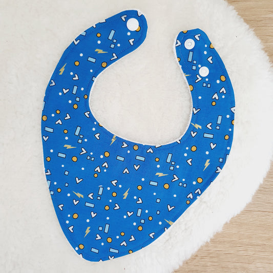 Bandana Dribble Bib, Handmade Baby Bib, Cotton / Bamboo, Ultra Absorbent