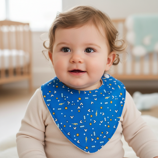 Bandana Dribble Bib, Handmade Baby Bib, Cotton / Bamboo, Ultra Absorbent