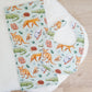 Australian Animals Baby Bib and Burp Cloth Gift Set, Baby Shower Gift, Newborn Gift