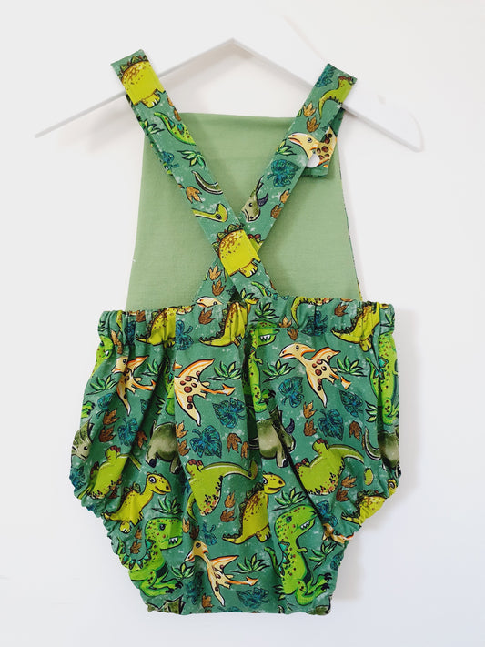 DINOSAUR Baby / Toddler Handmade Romper, Size 1