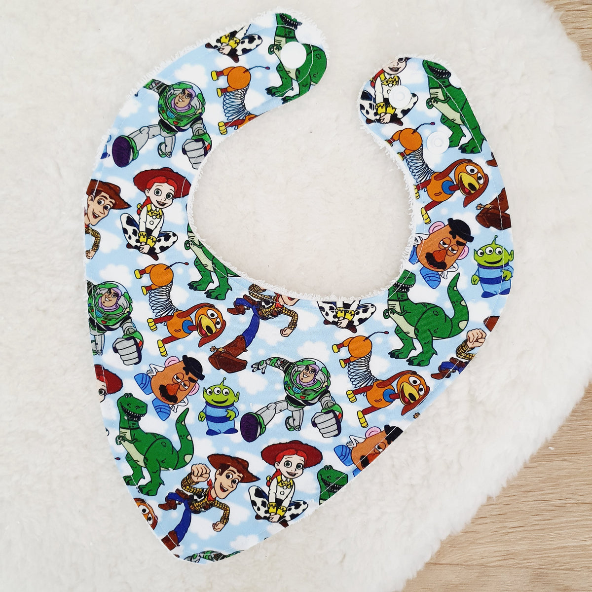 Bandana Dribble Bib, Handmade Baby Bib, Cotton / Bamboo, Ultra Absorbent